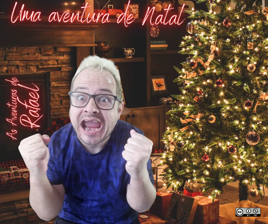 Capa da HQ As aventuras de Rafael - Uma aventura de natal