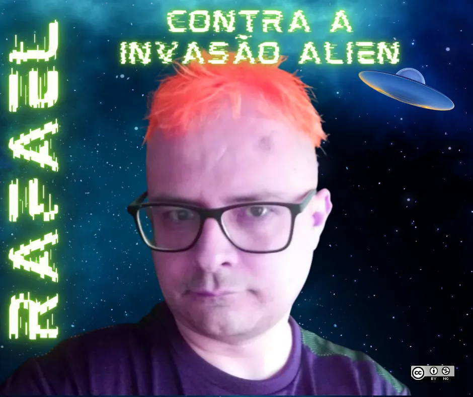Capa da HQ Rafael - Contra a invasão alien