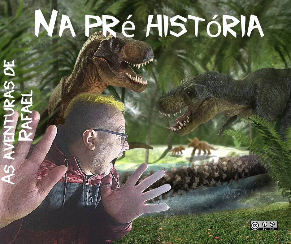 Capa da HQ As aventuras de Rafael - Na pré história