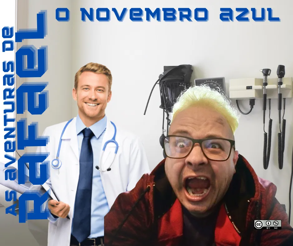 Capa da HQ As aventuras de Rafael - O novembro azul